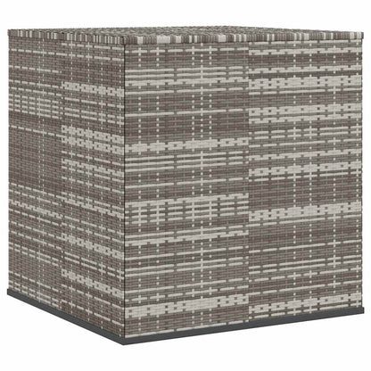 vidaXL Garden Cushion Box PE Rattan 100x97.5x104 cm Grey