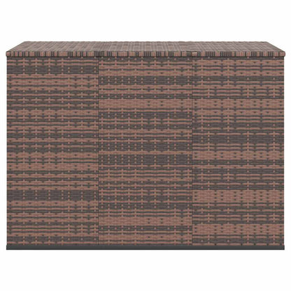 vidaXL Garden Cushion Box PE Rattan 145x100x103 cm Brown