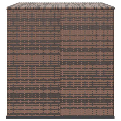 vidaXL Garden Cushion Box PE Rattan 145x100x103 cm Brown