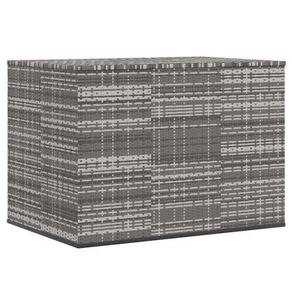vidaXL Garden Cushion Box PE Rattan 145x100x103 cm Grey