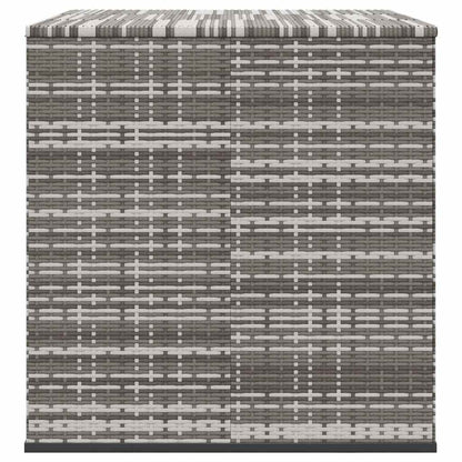 vidaXL Garden Cushion Box PE Rattan 145x100x103 cm Grey
