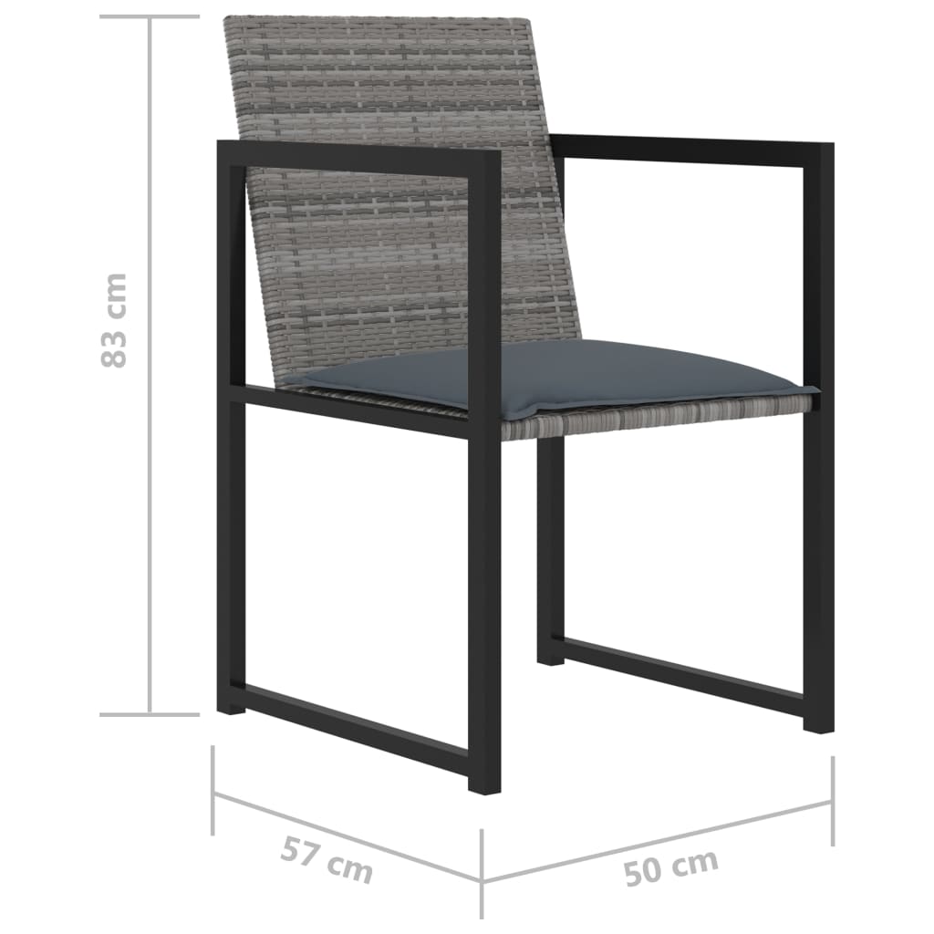 vidaXL Outdoor Dining Set | Grey