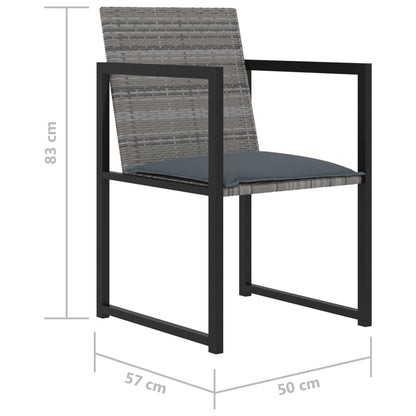 vidaXL Outdoor Dining Set | Grey