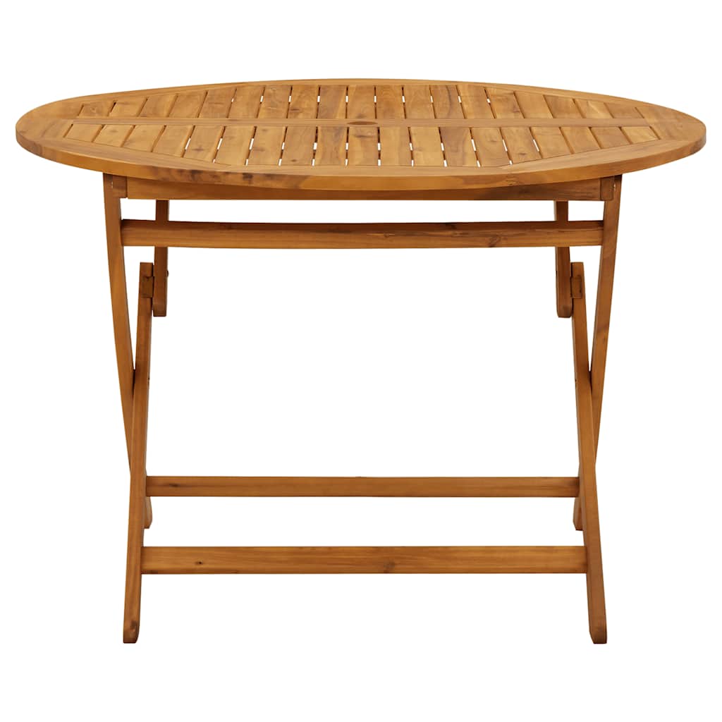 vidaXL Folding Garden Table 110 cm Solid Acacia Wood