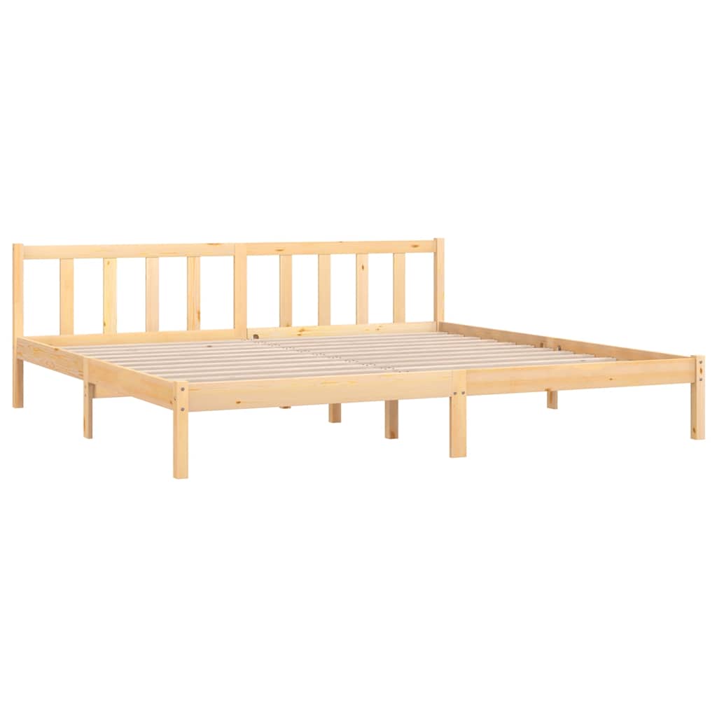 vidaXL Bed Frame without Mattress Solid Wood Super King Size