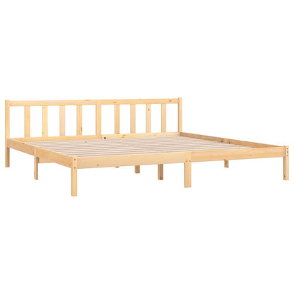 vidaXL Bed Frame without Mattress Solid Wood Super King Size