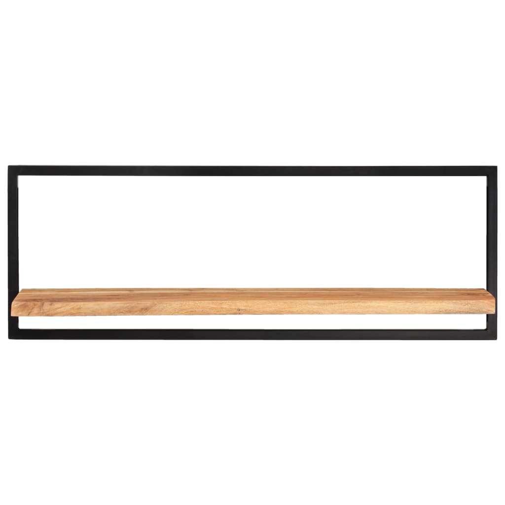 vidaXL Wall Shelves 2 pcs 100x24x35 cm Solid Wood Acacia and Steel