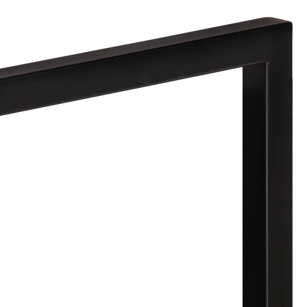 vidaXL Wall Shelves 2 pcs 100x24x35 cm Solid Wood Acacia and Steel