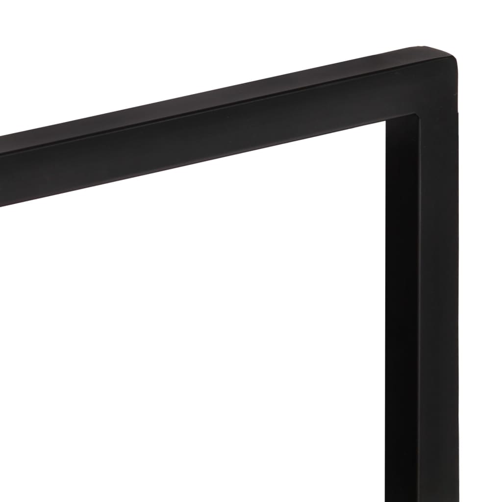 vidaXL Wall Shelves 2 pcs 60x25x35 cm Solid Wood Acacia and Steel