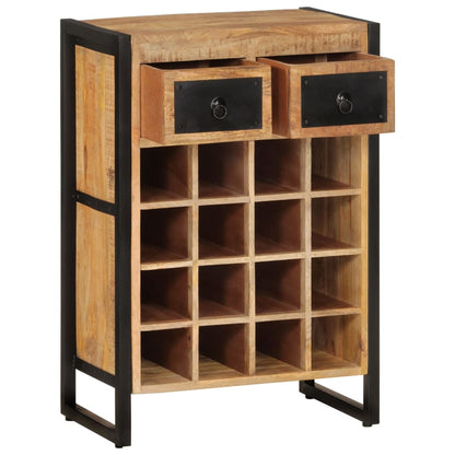 vidaXL Wine Rack for 16 Bottles Solid Wood Mango