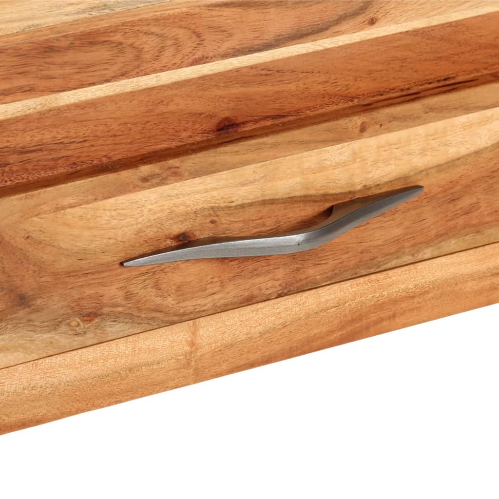 vidaXL Console Table 110x34x74 cm Solid Wood Acacia