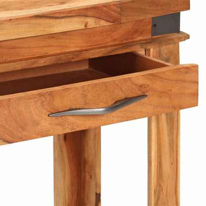 338469 vidaXL Console Table 110x34x74 cm Solid Wood Acacia