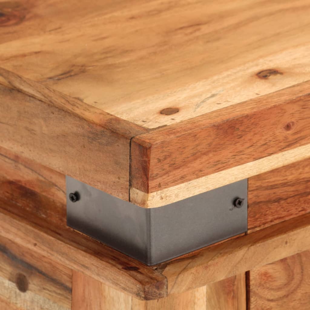 vidaXL Console Table 110x34x74 cm Solid Wood Acacia