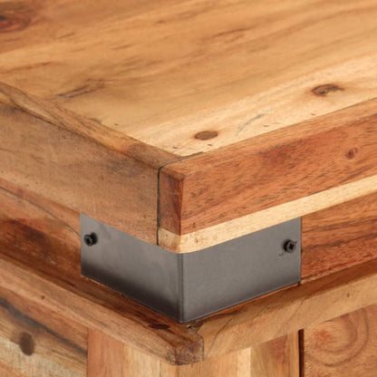 vidaXL Console Table 110x34x74 cm Solid Wood Acacia