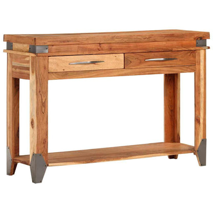 338469 vidaXL Console Table 110x34x74 cm Solid Wood Acacia