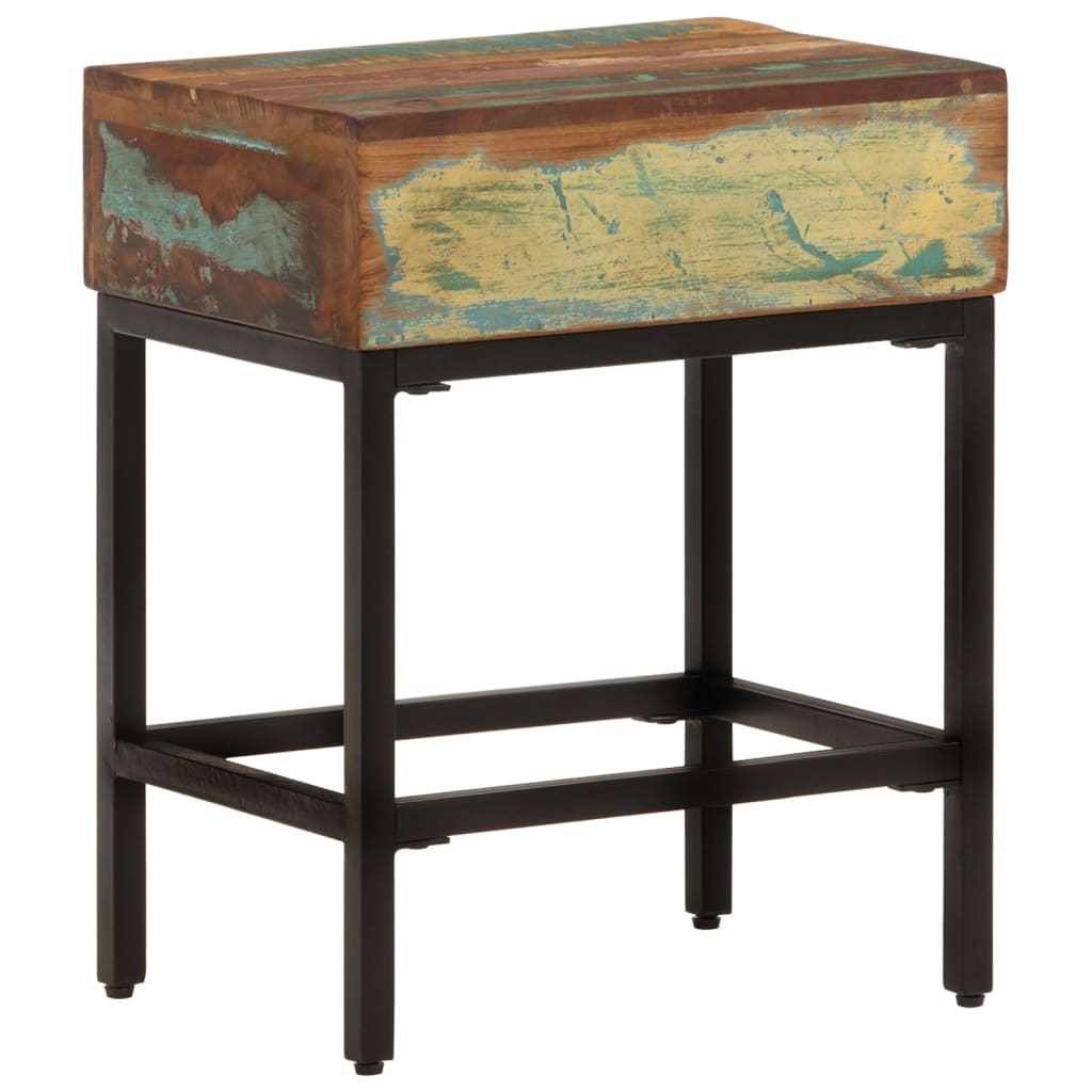 vidaXL Side Table 40x30x51 cm Solid Wood Reclaimed