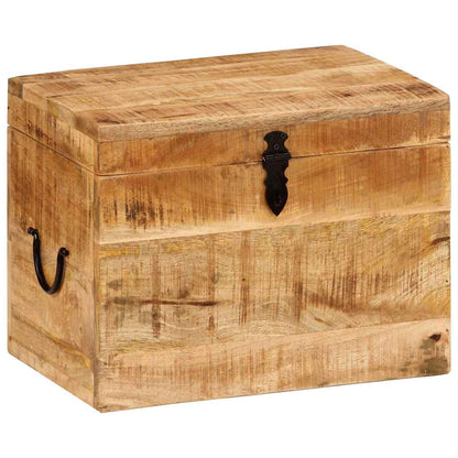 vidaXL Storage Box 39x28x31 cm Solid Wood Mango