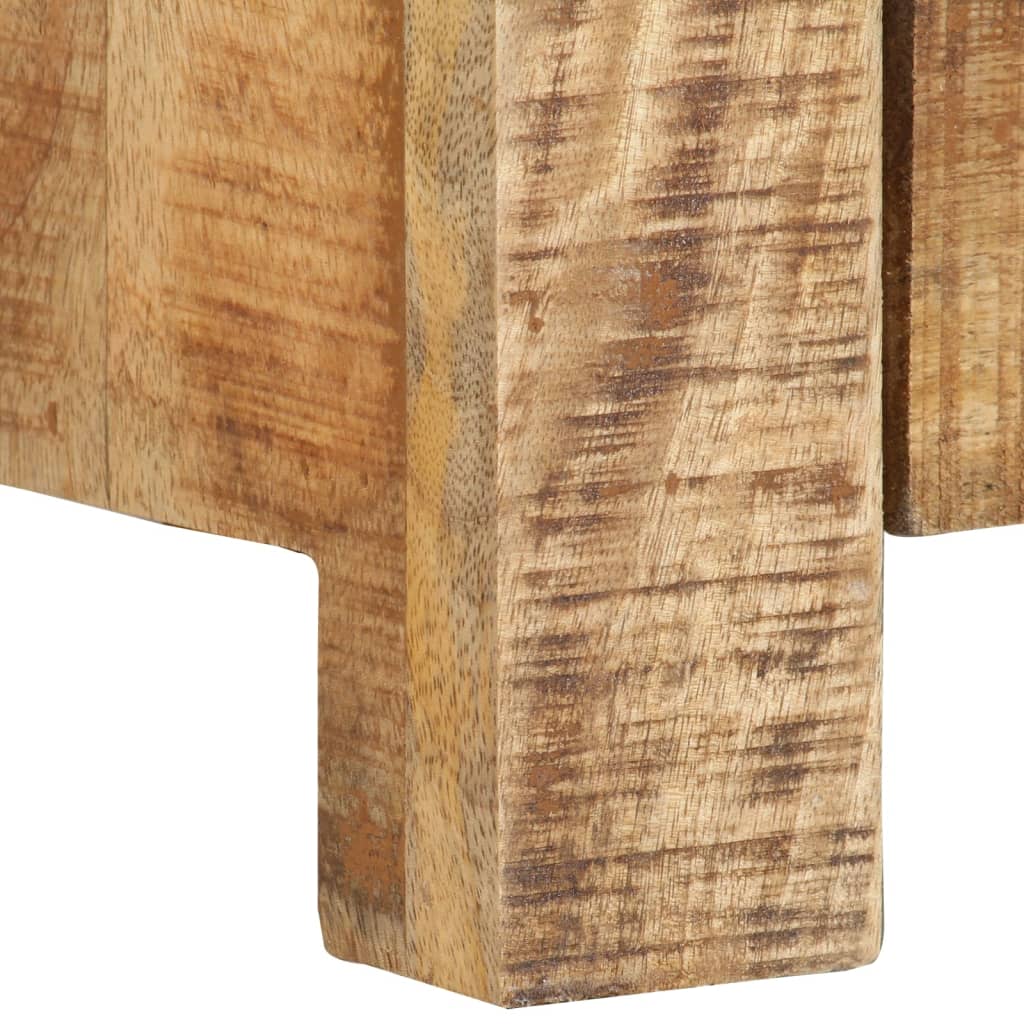 vidaXL TV Cabinet 110x30x40 cm Rough Mango Wood