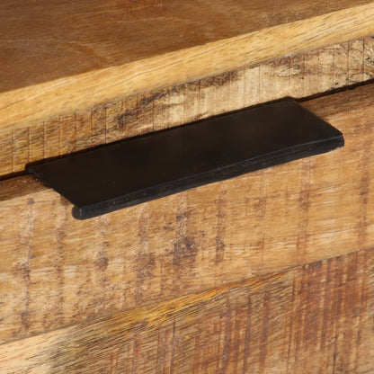 vidaXL TV Cabinet 110x30x40 cm Rough Mango Wood