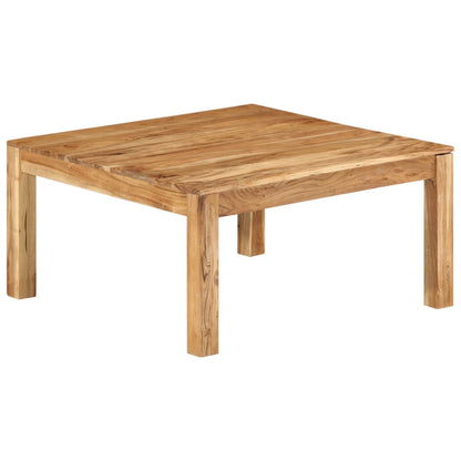 vidaXL Coffee Table 80x80x40 cm Solid Acacia Wood