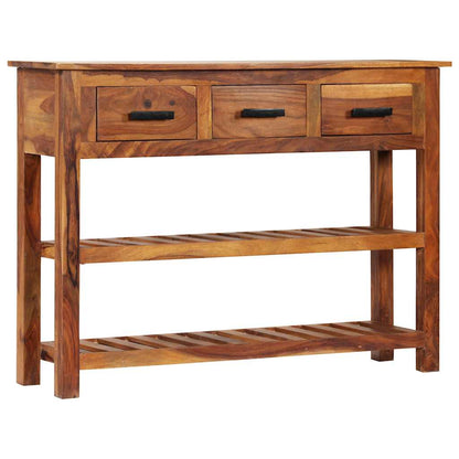 338032 vidaXL Sideboard with 3 Drawers 110x30x80 cm Solid Acacia Wood