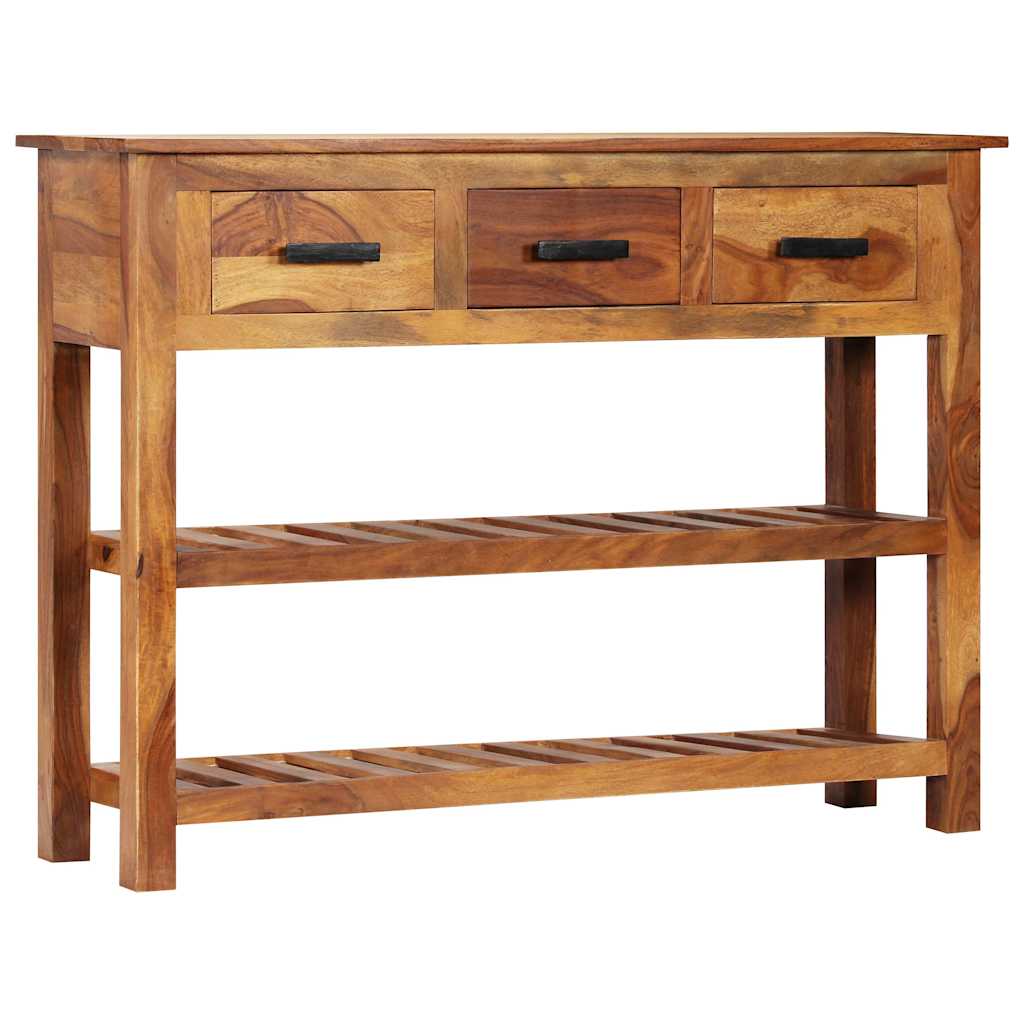 338032 vidaXL Sideboard with 3 Drawers 110x30x80 cm Solid Acacia Wood