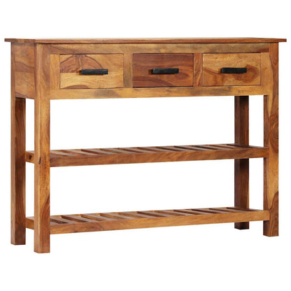 338032 vidaXL Sideboard with 3 Drawers 110x30x80 cm Solid Acacia Wood