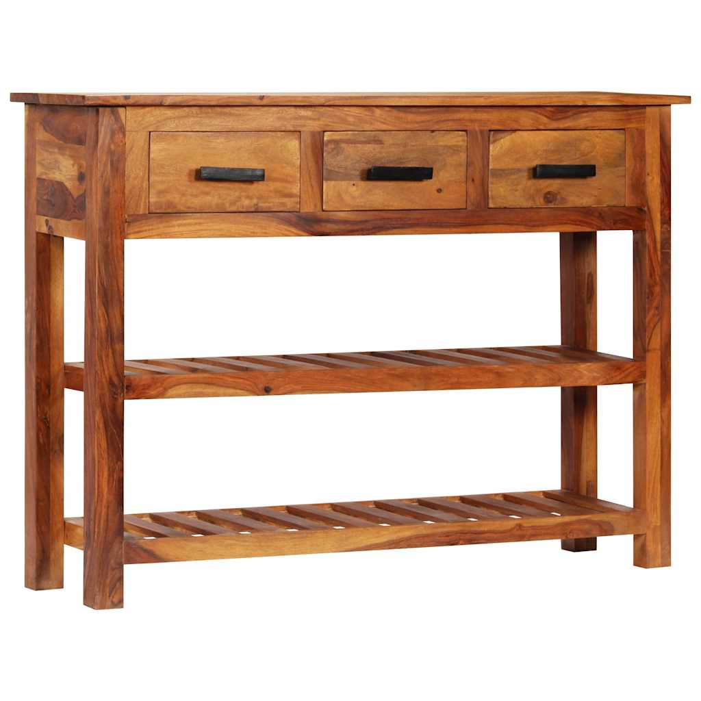 338032 vidaXL Sideboard with 3 Drawers 110x30x80 cm Solid Acacia Wood