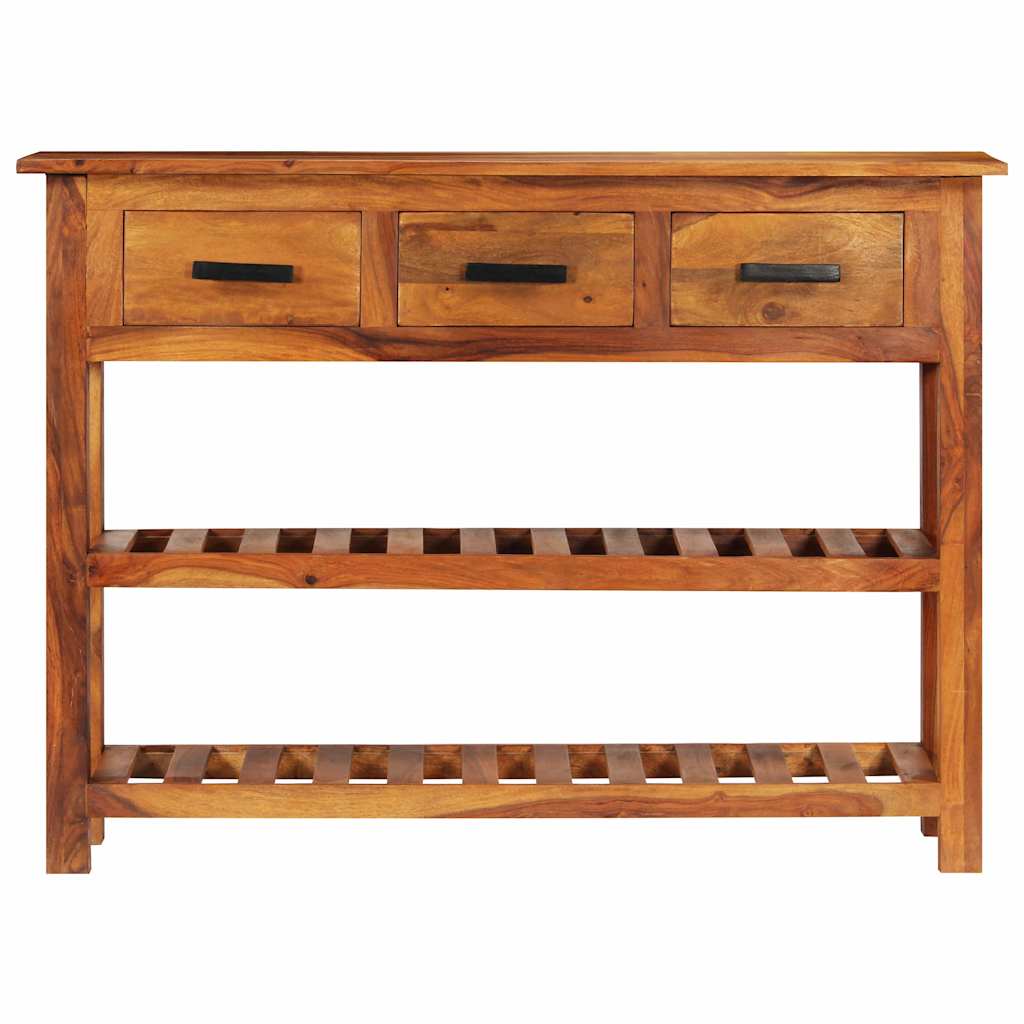 338032 vidaXL Sideboard with 3 Drawers 110x30x80 cm Solid Acacia Wood