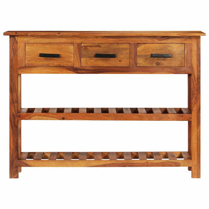 338032 vidaXL Sideboard with 3 Drawers 110x30x80 cm Solid Acacia Wood