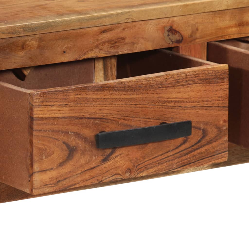 338032 vidaXL Sideboard with 3 Drawers 110x30x80 cm Solid Acacia Wood