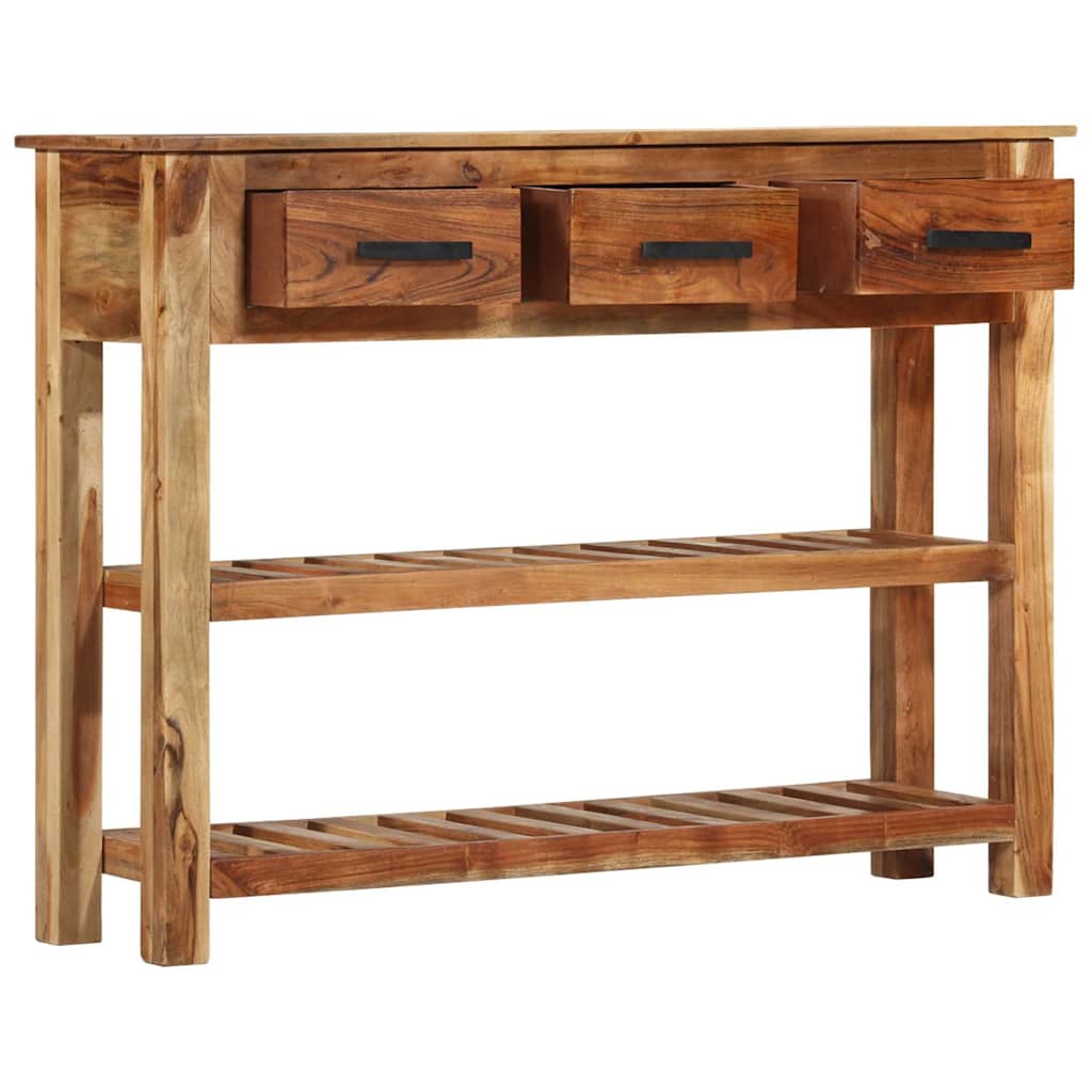 338032 vidaXL Sideboard with 3 Drawers 110x30x80 cm Solid Acacia Wood