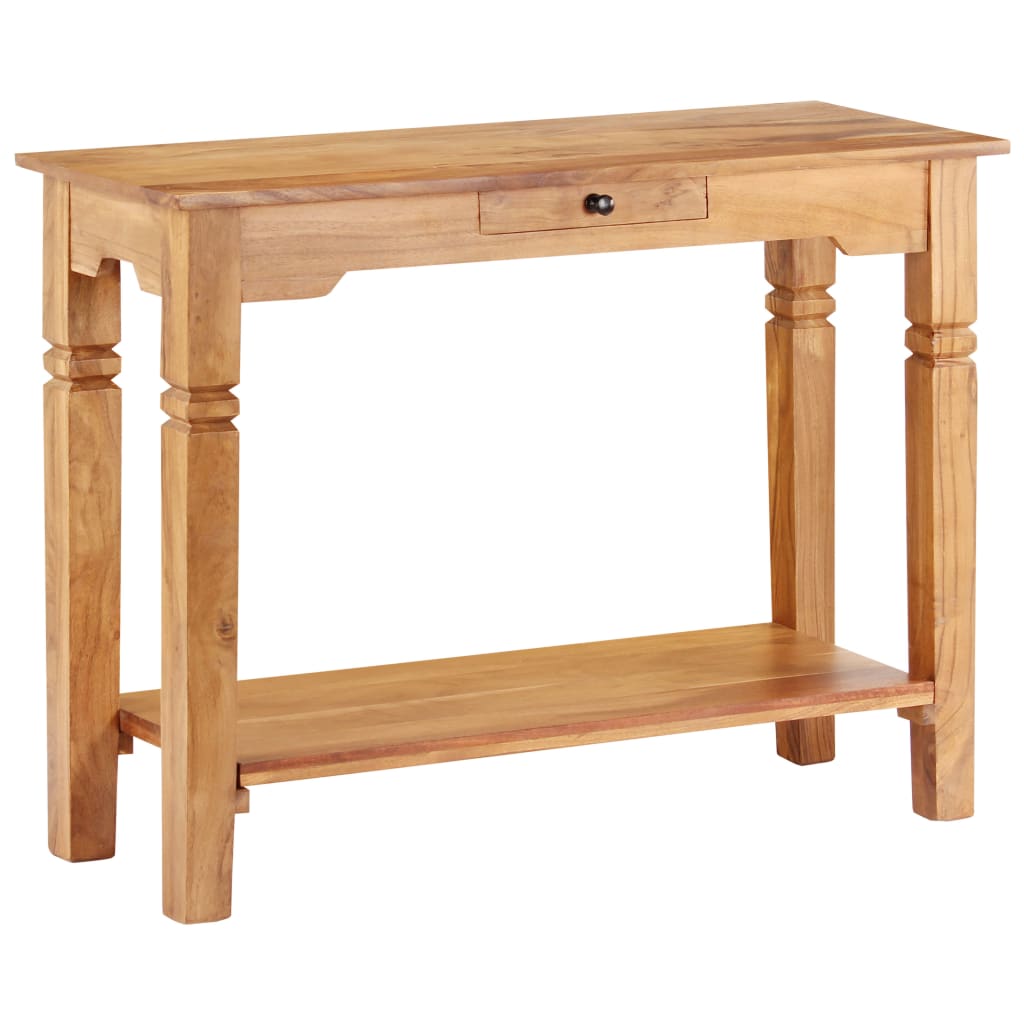 vidaXL Console Table 100x40x76 cm Solid Acacia Wood