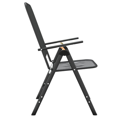 vidaXL Folding Garden Chair | Set of 2 | Anthracite
