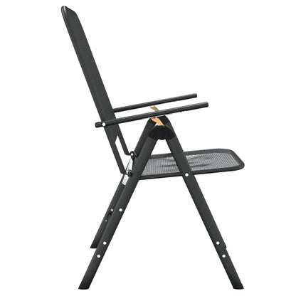 vidaXL Folding Garden Chair | Set of 4 | Anthracite