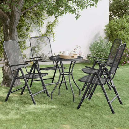 vidaXL Folding Garden Chair | Set of 4 | Anthracite