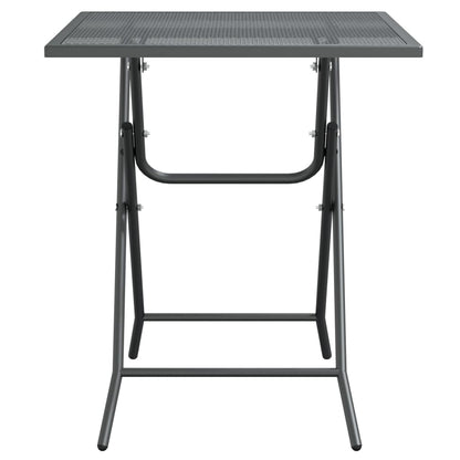 vidaXL Garden Table 60x60x72 cm Expanded Metal Mesh Anthracite