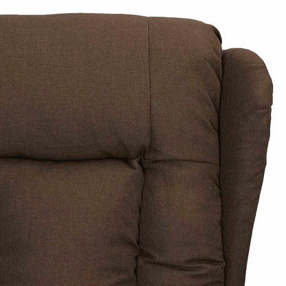 vidaXL Recliner Chair Brown Fabric