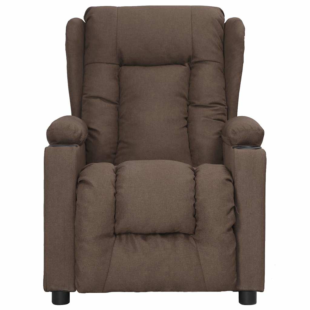 vidaXL Recliner Chair Taupe Fabric