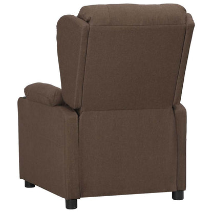 vidaXL Recliner Chair Taupe Fabric
