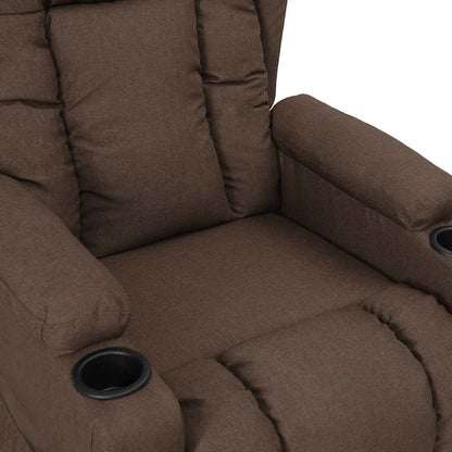 vidaXL Recliner Chair Taupe Fabric