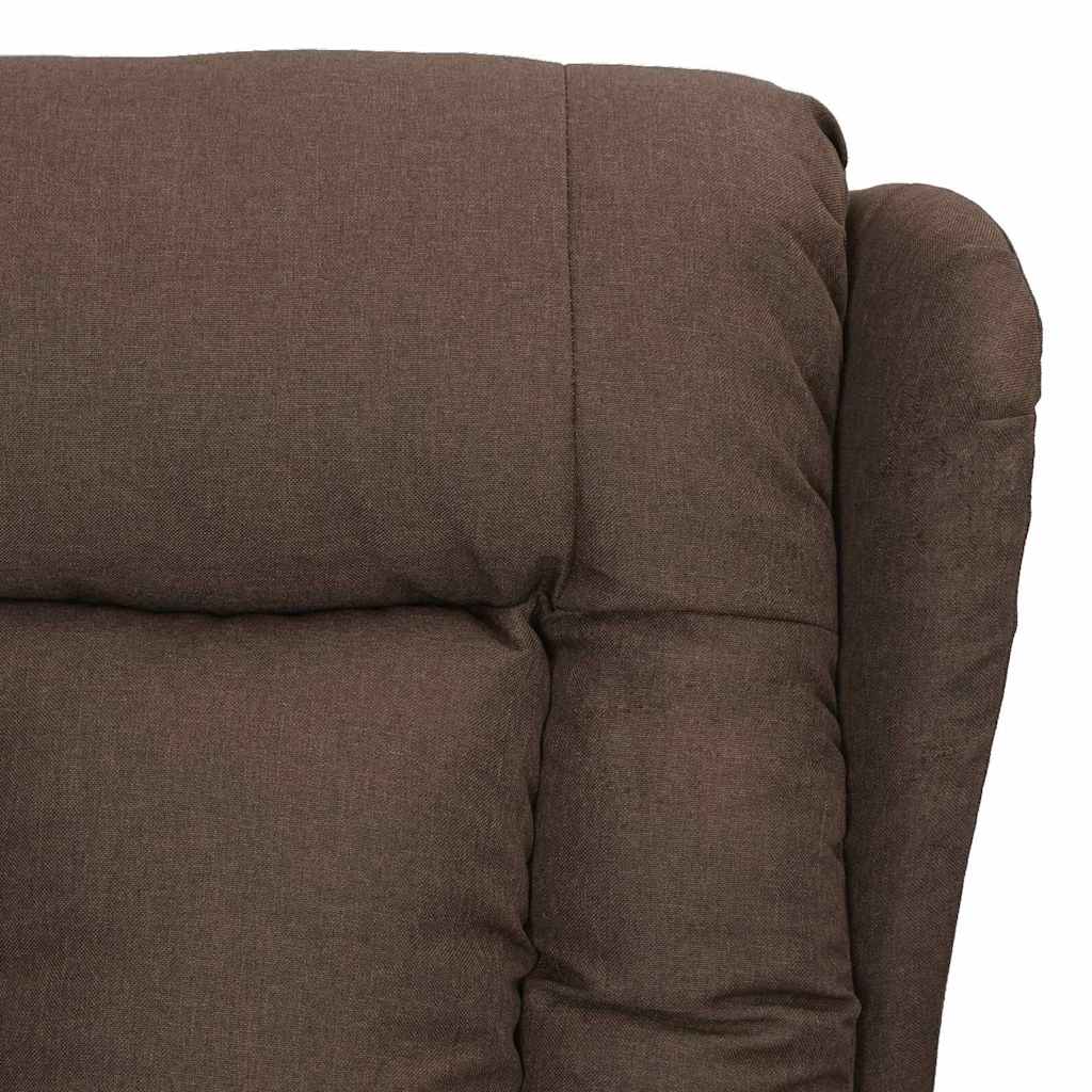 vidaXL Recliner Chair Taupe Fabric