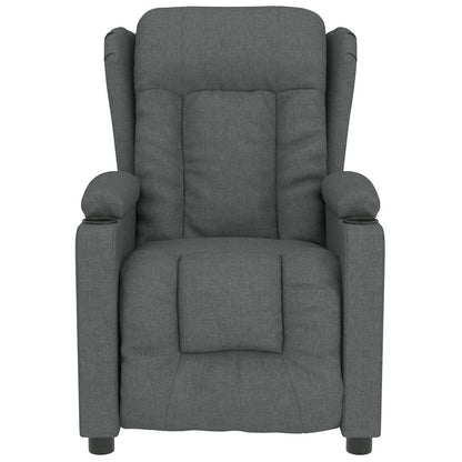 vidaXL Massage Chair Dark Grey Fabric