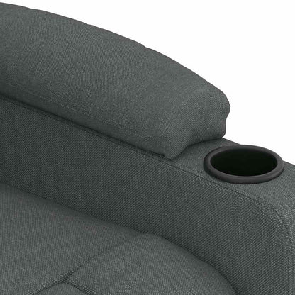 vidaXL Massage Chair Dark Grey Fabric
