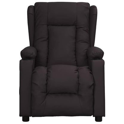 vidaXL Recliner Chair Black Faux Leather