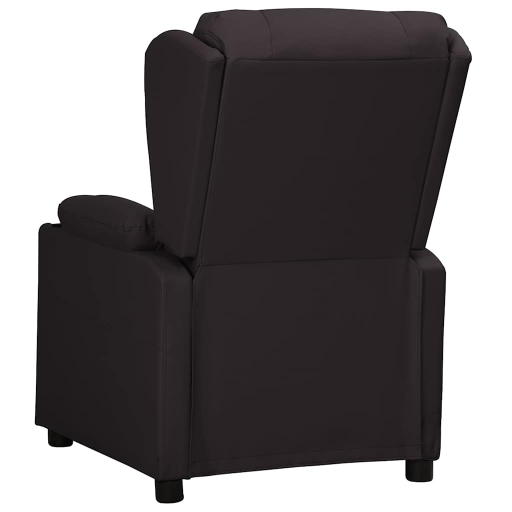 vidaXL Recliner Chair Black Faux Leather