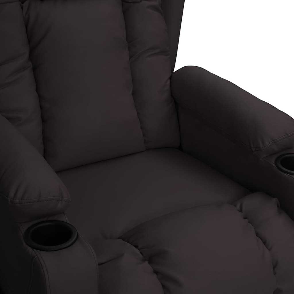 vidaXL Recliner Chair Black Faux Leather