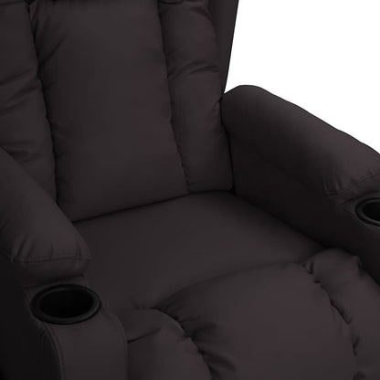 vidaXL Recliner Chair Black Faux Leather