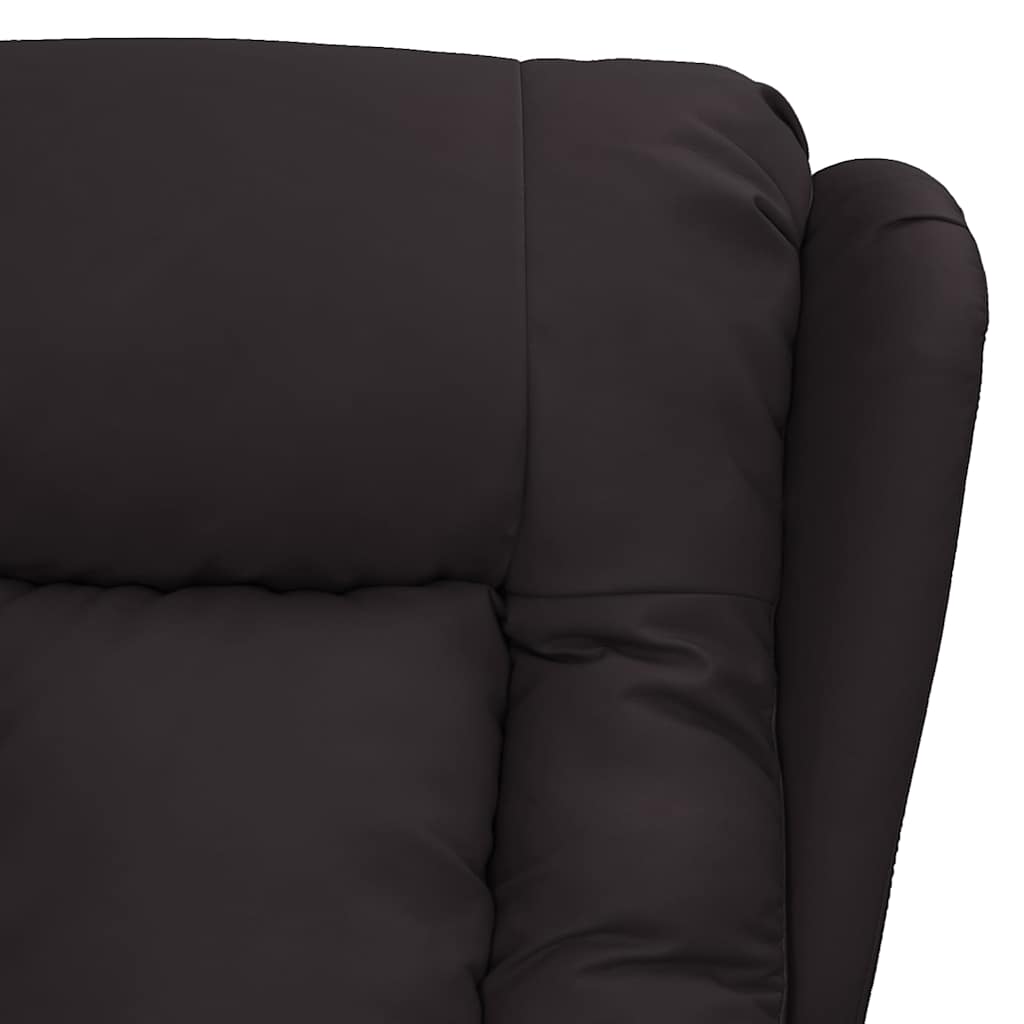 vidaXL Recliner Chair Black Faux Leather