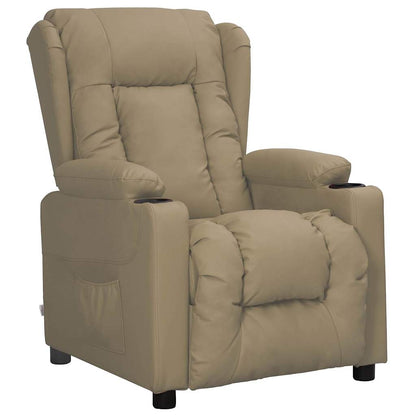 vidaXL Recliner Chair Cappuccino Faux Leather